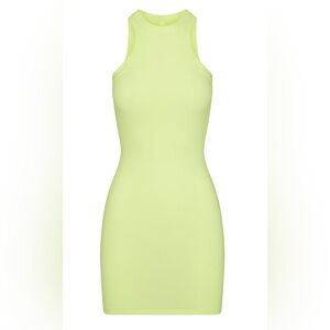 SKIMS Neon Yellow Mini Dress NEW NEW